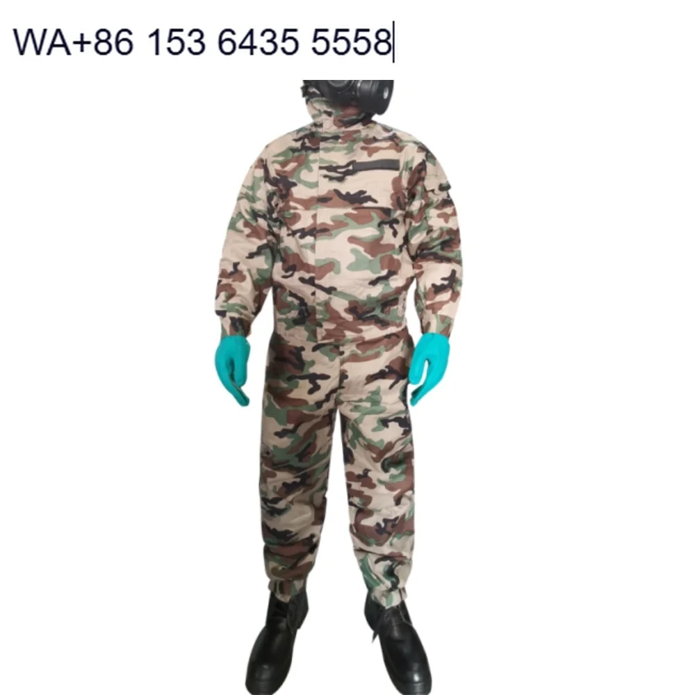 Universal Fit Hazmat Barrier Suit Integrated Hood, Elastic Cuffs, Lightweight yet Robust for Contamination Control Tasks