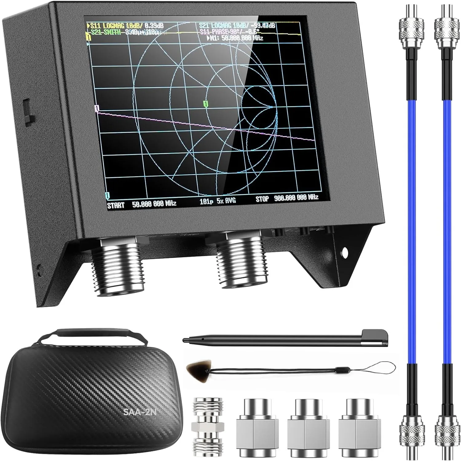 NanoVna SAA-2N VNA Antenna Analyzer 50KHz -3GHz Vector Network Analyzer 4