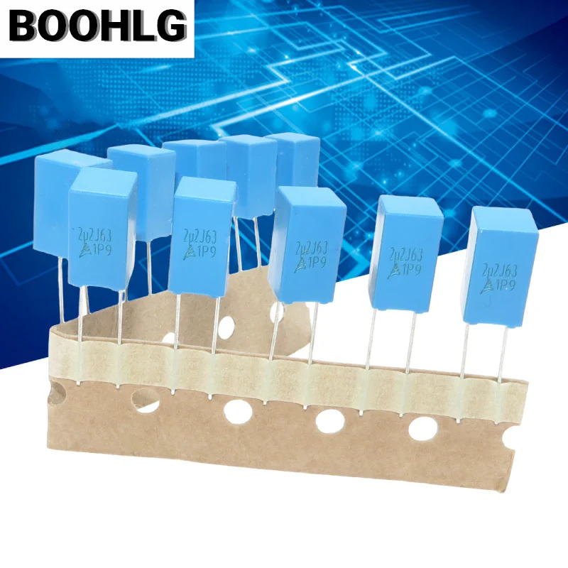 100 шт. полипропиленовый защитный пластиковый пленочный корректирующий конденсатор 100 В 102 222 472 103 473 104 474 1 нФ 10 нФ 0,1 мкФ 0,22 мкФ 0,47 мкФ 1 мкФ