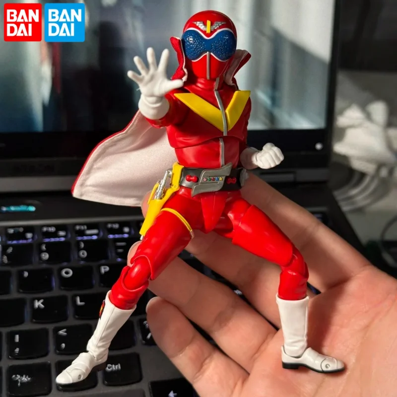 In Stock Bandai SHF Figuarts Red Ranger Secret Team 50th Anniversary Commemorative Masked Rider 1 Action Figure Collectible Toy