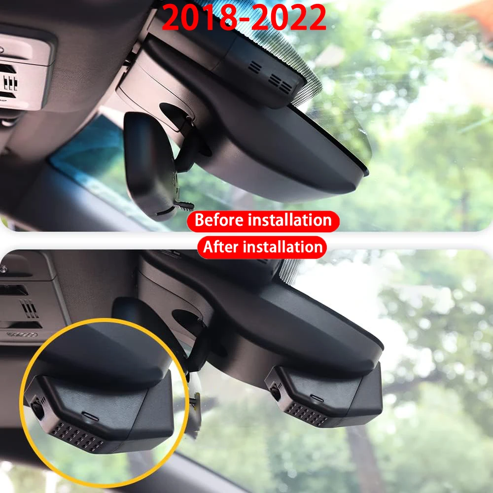 for Toyota Prius XW50 XW60 2018-2026 4K 2160P Front Rear Camera Dash Cam Wifi Plug and Play Video Recorde Loop Recording