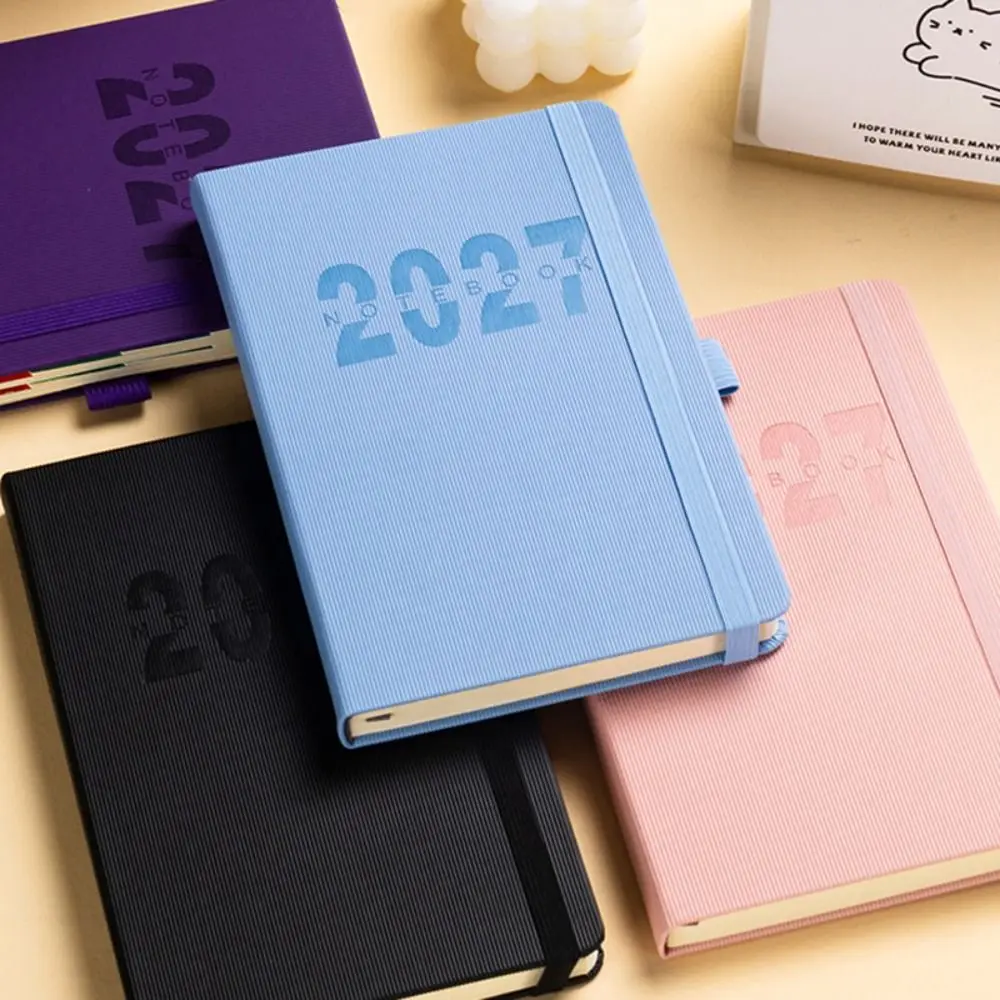 

High Quality A5 2027 Planner 365 Days with Monthly & Weekly Plan Pages Agenda Book Efficiency English Journal Students