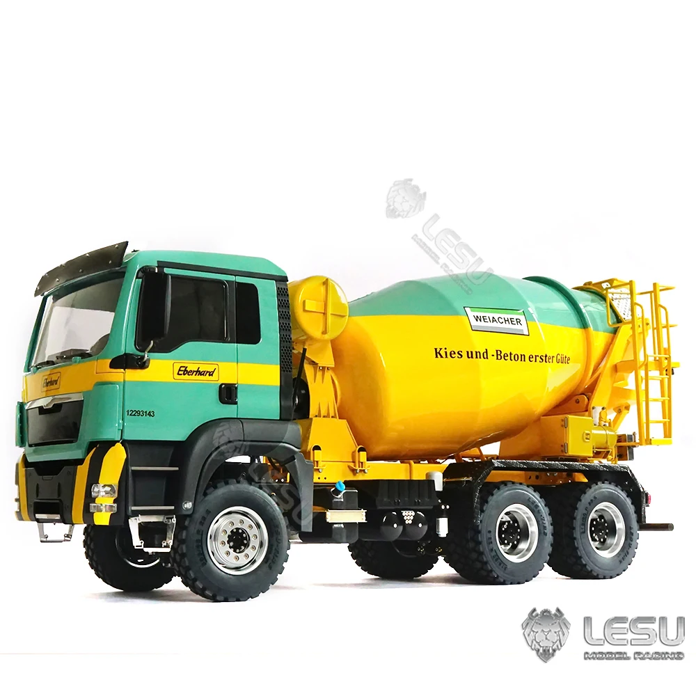 LESU 1/14 RC Mixer Truck 6X6 for Painted Man Remote Control Agitating Lorry Painted Assembled Toys for Boy Th21650-Smt3