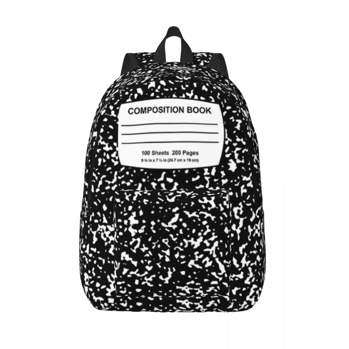 

Composition Notebook Pattern With Composition Book Label Printed Lightweight Casual Schoolbag 15.7in 17.7in