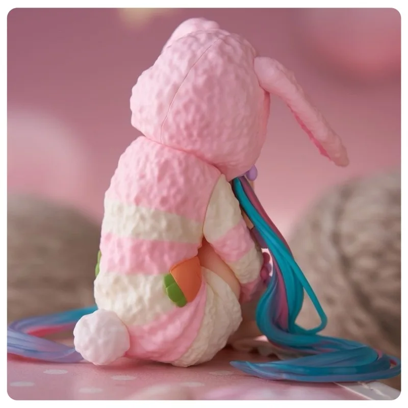 Figurine de dessin animé, décoration de salle de jeu de bureau, nouilles instantanées pressées, poupée oreilles de lapin, vêtements de nuit, modèle de jouet pour fille