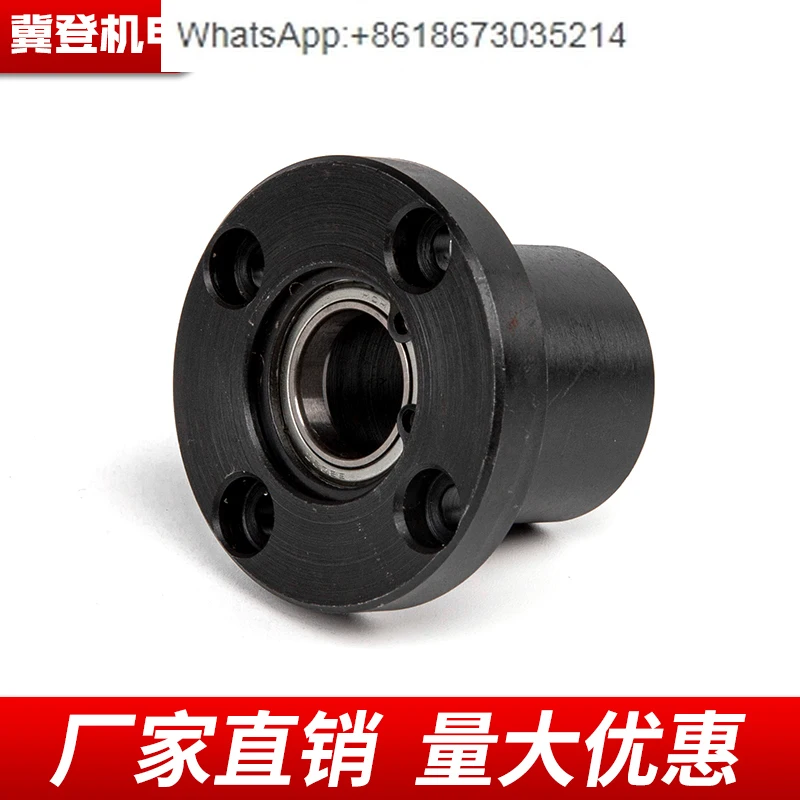 Buckle Ring Double Bearing Type Round Flange Bearing Housing Assembly Holder BGRBB-BFP01 Steel Black