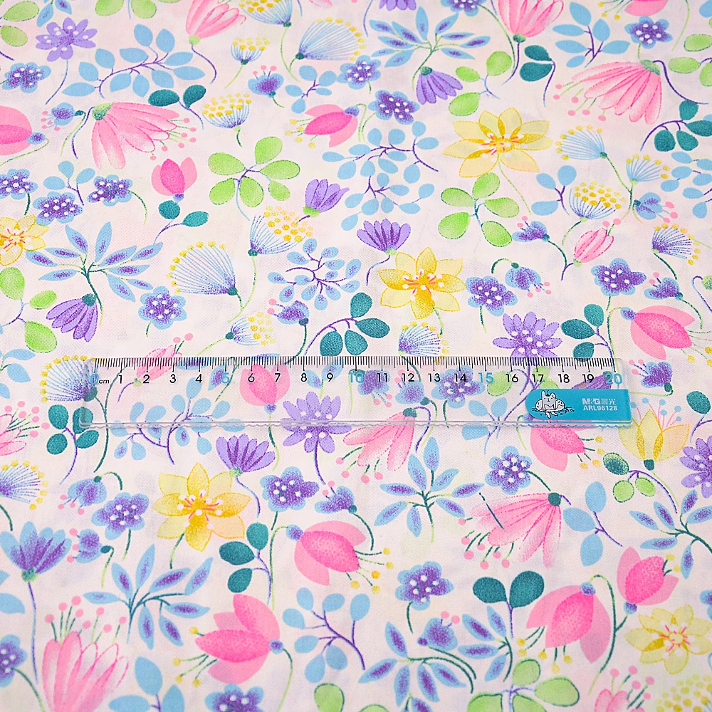 Teramila Rose Gedruckt Baumwolle Stoffe durch die Meter für Nähen Stoffe in Meter Freies Verschiffen, Bettwäsche Sets, quilts, Patchwork, Kleid – Detail 30