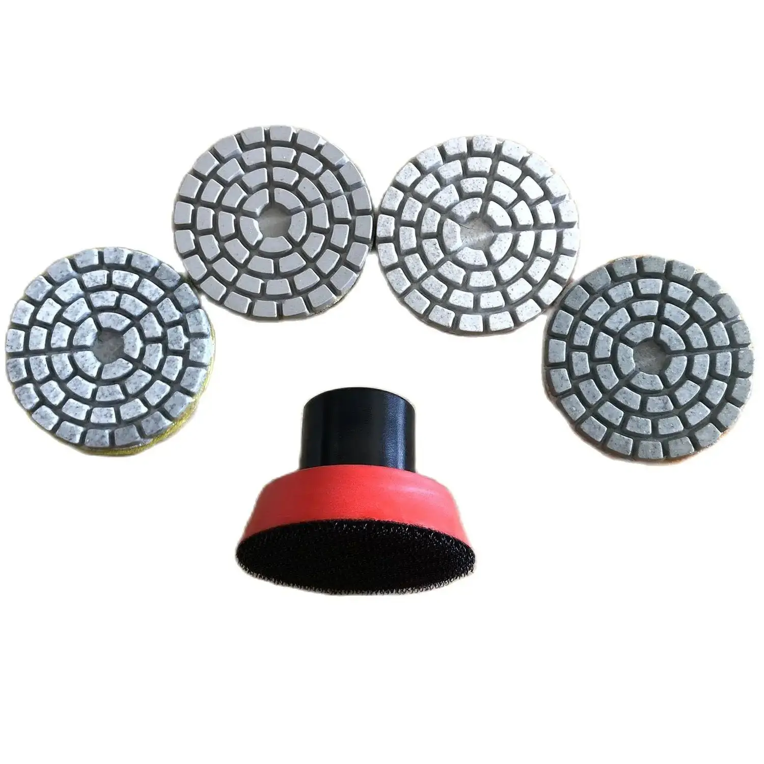 7Pieces 2 Inch 50mm Abrasive Diamond Wet Polishing Pad For Grinding And Cleaning Granite Stone Concrete Marble Ceramic Tile