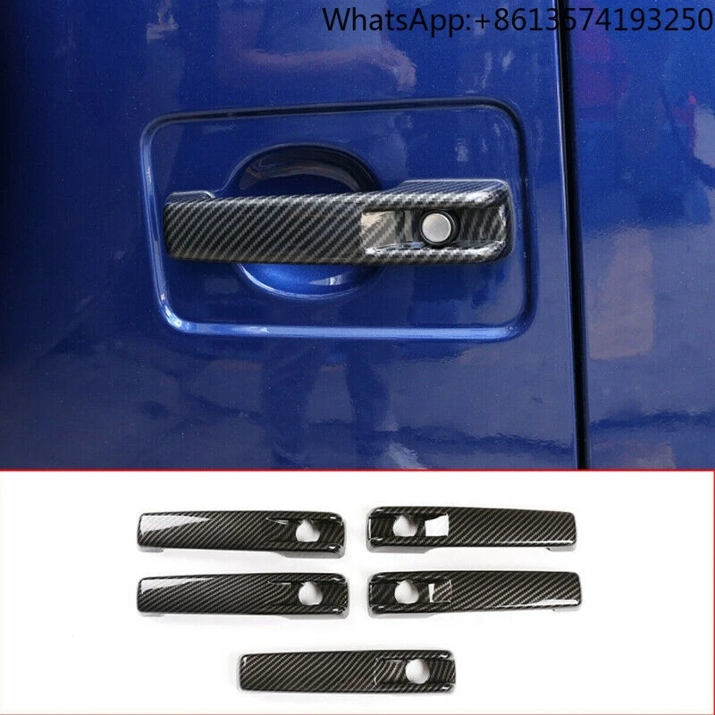 

Для Mercedes Benz G Class W461 W463 2018-2021 автомобильные внешние дверные ручки, защитная крышка, наклейка из углеродного волокна, стиль