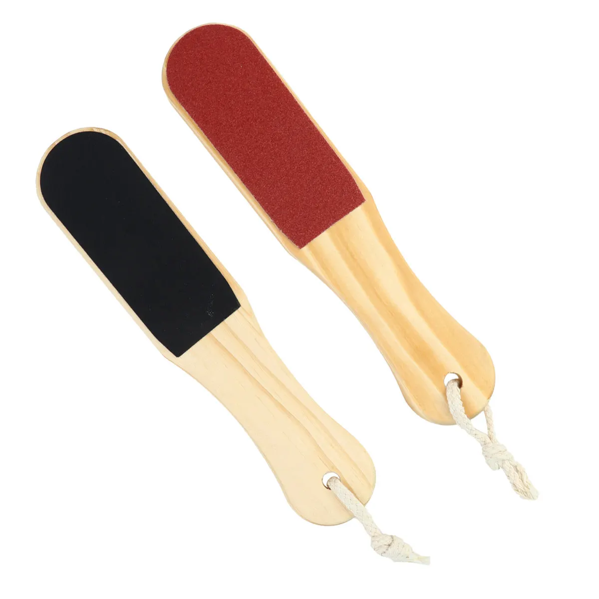 

2pcs Double-sided Wood Feet Files Dead Skin Remover Pedicure Rub Foot Tool Scrubber Foot Callus Remover