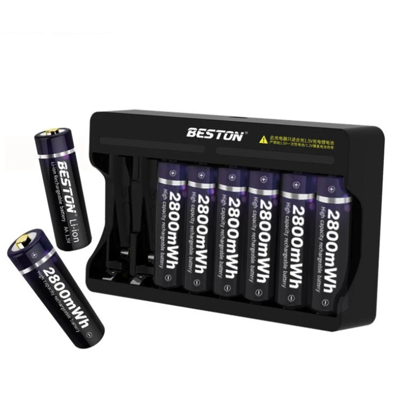 8 Slot Fast Smart Intelligent Lithium Battery Charger for 1.5V AA AAA Rechargeable Battery Quick Charger