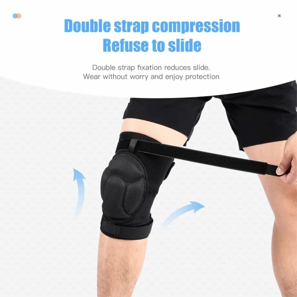 1pc Anti Slip Sports Knee Pads Collision Avoidance Thick EVA Foam Thickened Knee Pads Thickened Collision Knee Pads Running