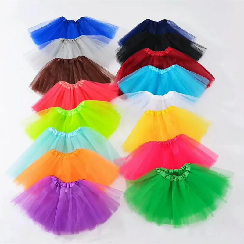 

1 шт., юбка-пачка для маленьких девочек, фатиновое платье для балета, танцев, свадьбы, дня рождения, подарок, карнавальный костюм на Хэллоуин