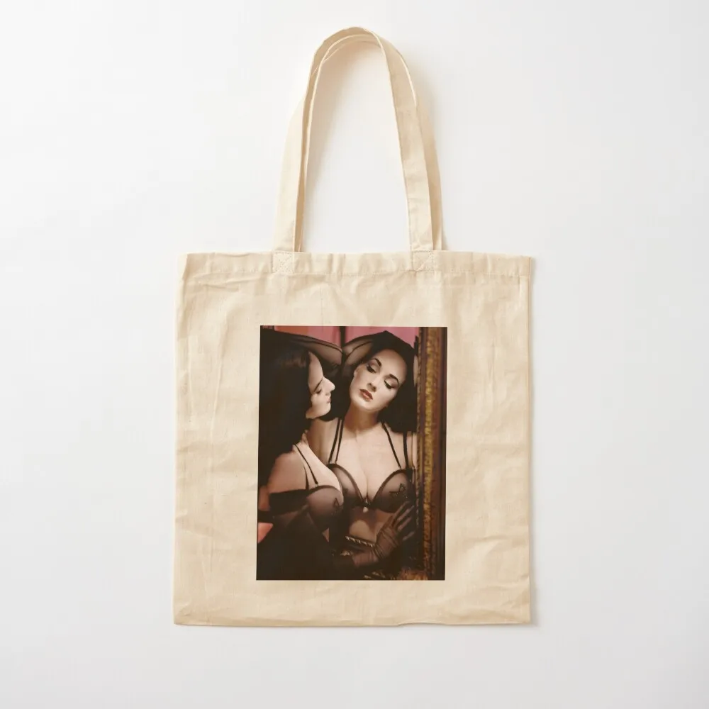 

Dita Von Teese Tote Bag сумка-шоппер женская бесплатная доставка сумки Холщовая большая сумка