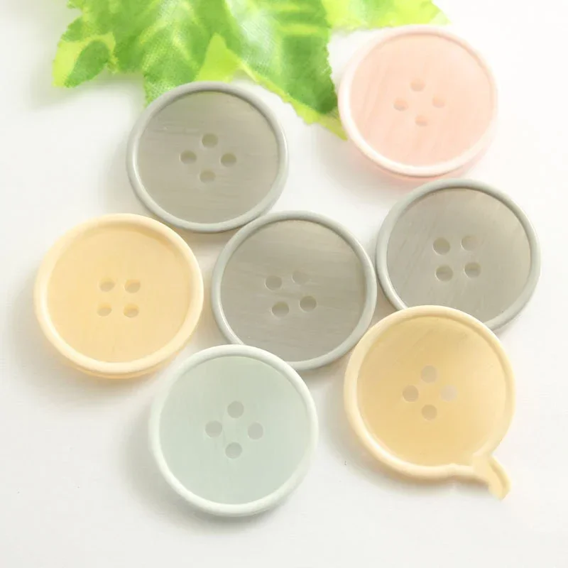 Round Resin Sewing Buttons for Kids Clothes, Scrapbooking Decorative Botones, Handicraft DIY Accessories, 10-25mm, 10Pcs