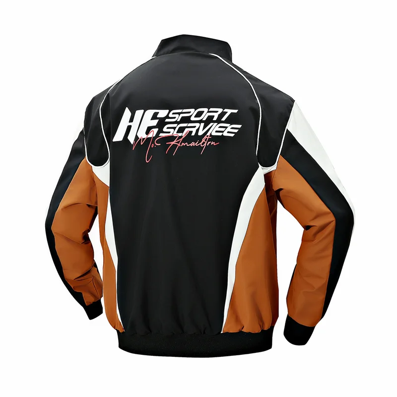 Streetwear Motorcycle Uniform Jacket Men Vintage Biker Jackets Waterproof Windproof Racing Coat Men Loose Outerwear Spring Fall