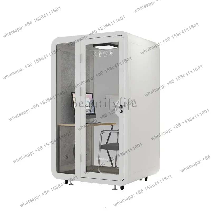 PG Soundproof Room Home Office Phone Booth Recording Studio Mobile Live Stream Soundproof Silent Warehouse