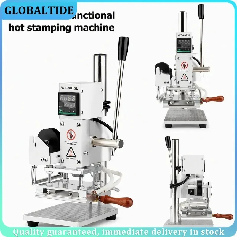 Hot Foil Stamp Machine 110V 220V Leather Wood Plastic Heat Press Personalized Customization High Quality