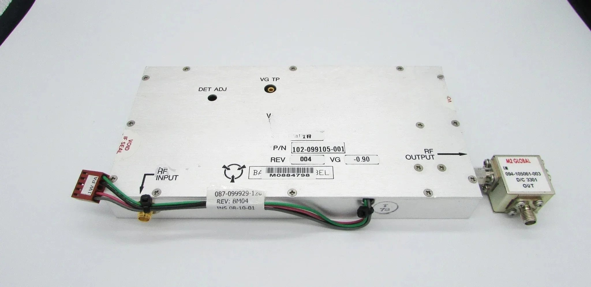 102-099105-001 5.2-9 32dB 1W SMA  Gain Control Amplifier
