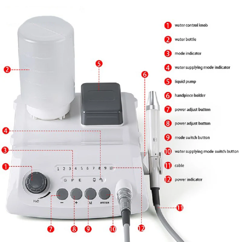 Auto Water Supply Electric Dental Calculus Remover Teeth Ultrasonic Scaler Pet Teeth Cleaning Machine Price view 3