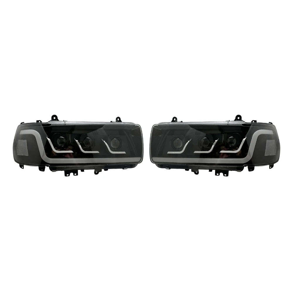 

Headlights For Toyota Land Cruiser FJ80 1992-1997 Head Lamp DRL Turn Signal High/Low Beam Easy Installation