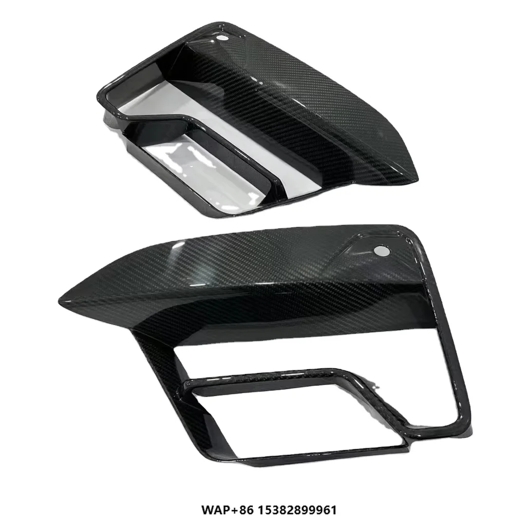 

Dry Carbon Fiber Front Bumper Fog Lamp Grills Trims for F90 M5 LCI Excellent Fitment Exterior Accessories