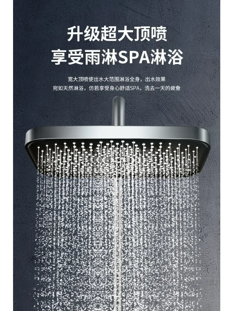 

Лидер продаж, душевой набор с клавишами фортепиано, настенный смеситель для ванной комнаты, роскошная черная душевая система для горячей и холодной воды, светодиодный цифровой смеситель