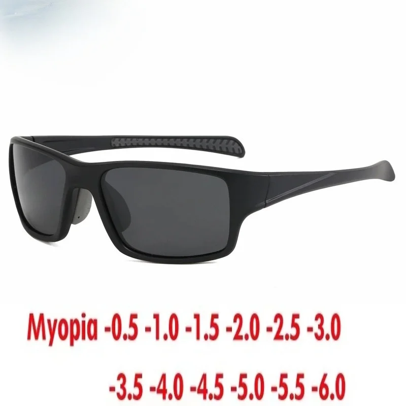 Cycling Outdoor Anti-Ultraviolet Colorful Polarized Sports Myopia Customized Prescription Sunglasses 0~-6.0