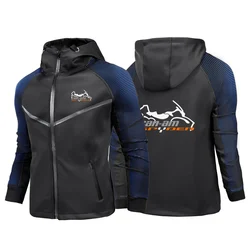 2024 Men Can Am Team Motorcycles Spring and Autumn New Racing Suit Hooded Zipper Jacket Sports Printing Casual Tops