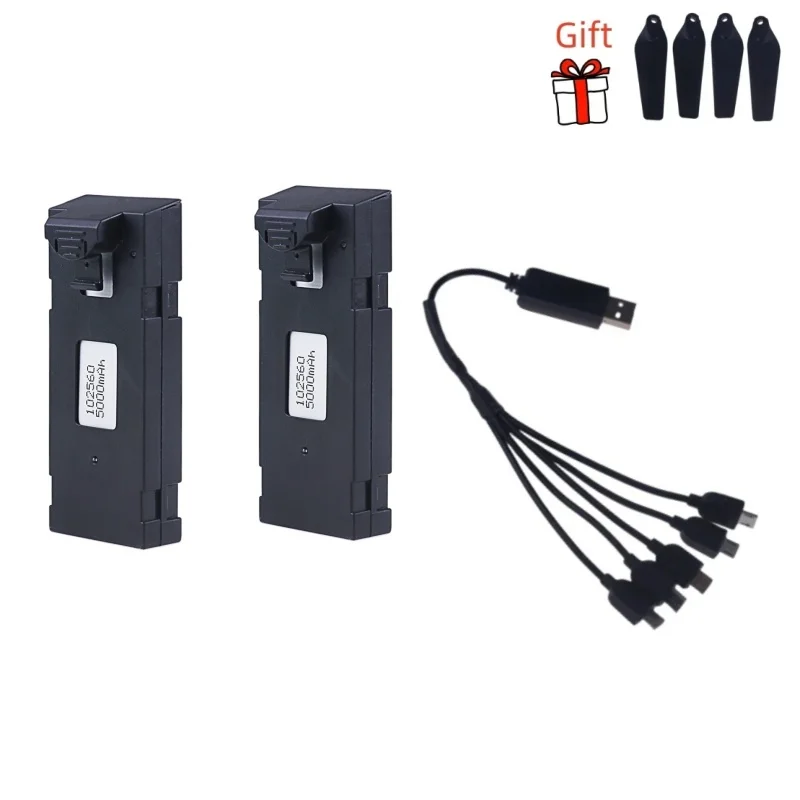 Originele Oplaadbare 3.7V 5000Mah Li-Ion Batterij Voor Rc Drone E88 E88pro E525 E99 P1 F185 F195 E100 Rc Quadcopter Onderdelen Batterij