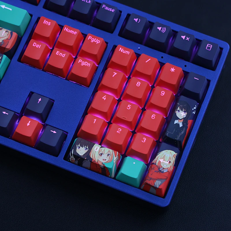 108 keys Hakurei Reimu Anime Theme PBT Keycaps RBG Translucent Cherry Profile for Mechanical Keyboard  theme keycaps