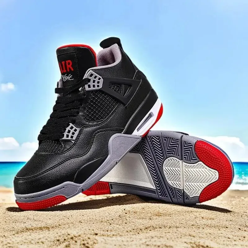 

New Summer Trendy Mid Top Basketball Shoes: Anti-Slip, Retro Style for Versatile Runner Action trendy shoes
