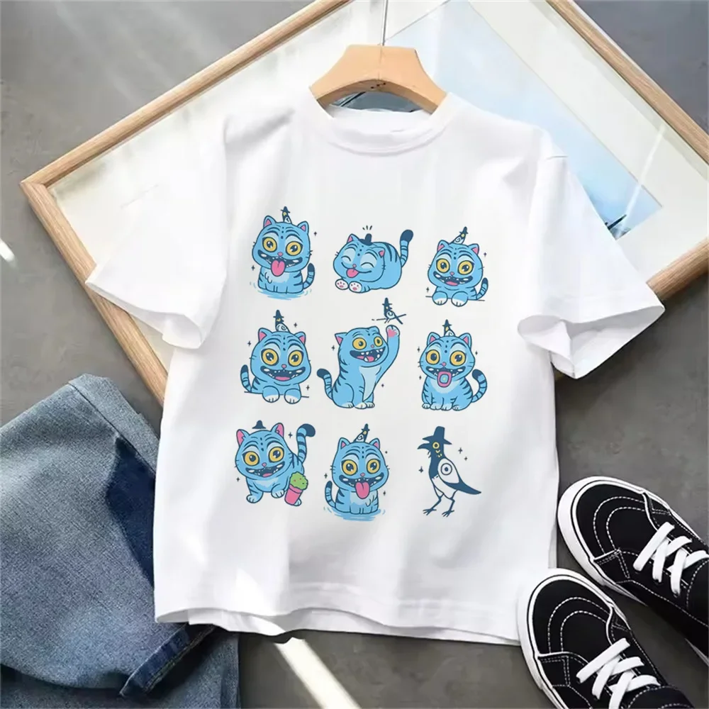

Kids T-shirt KPop Demon Hunters 2025 Movie Round Neck Cartoon Girls Boys T Shirt Casual Baby Print Fashion Casual Girl Clothes