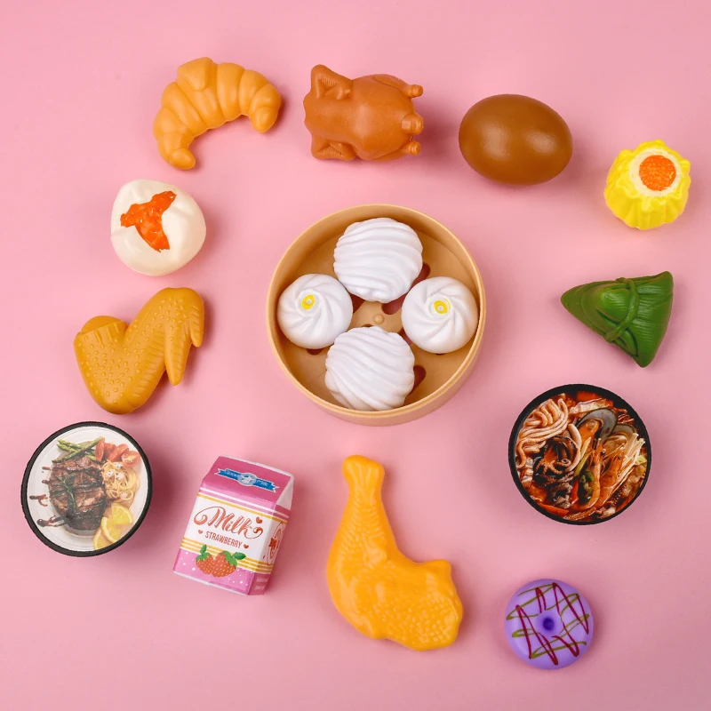 Children play every kitchen toy breakfast simulation food steamed steamed bun boy girl cooking puzzle set