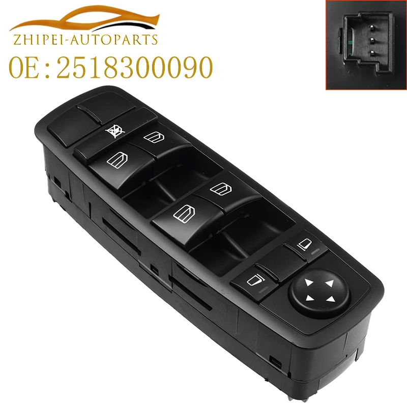 

2518300090 Master Power Window Switch Car 2518200110 A2518300090 For Mercedes W164 ML GL R Class 350 320 ML350 450 R350