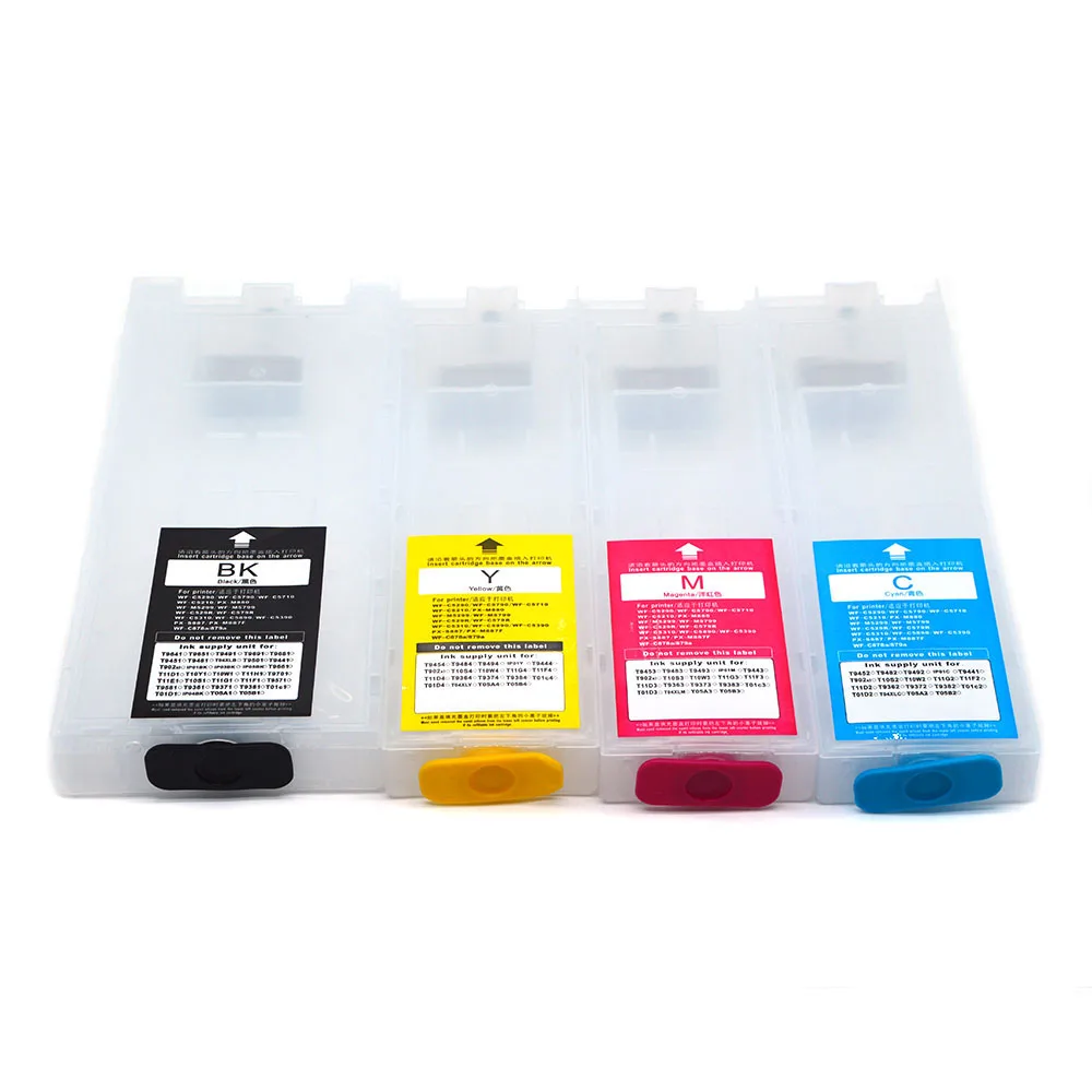 

600ML+320ML Refill Ink Cartridge for Epson Workforce Pro WF-C5390 WF-C5890 WF-C5810 WF-C5310 NO Chip