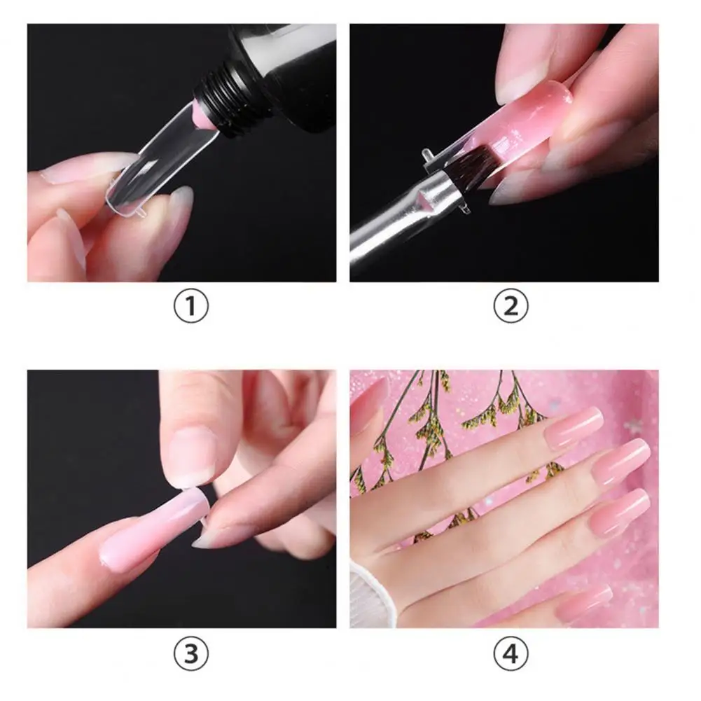 Gel collant pour extension d'ongles, vernis à ongles UV LED, retrait facile, haute qualité, 15g, UV LED, idéal pour le bricolage