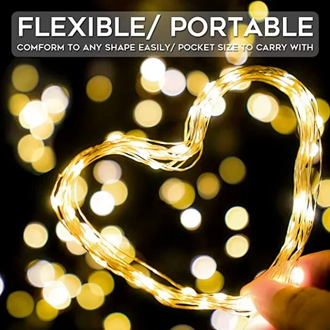 300LED Solar String Lights Outdoor Waterproof Copper Wire Fairy Lights 8 Modes Suitable for Wedding Party Christmas Decoration