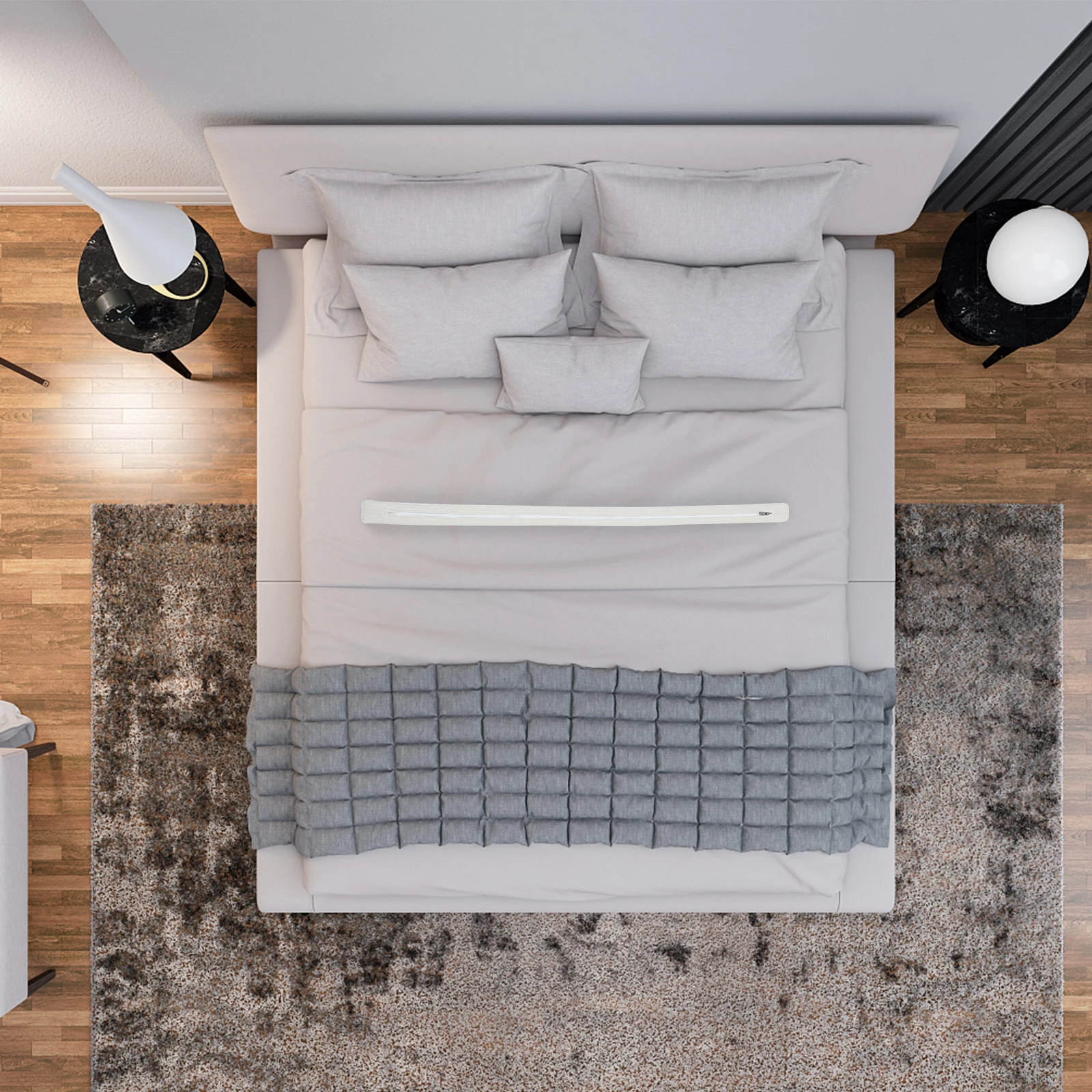 

High Density Mattress Gap Filler Thick Bed Bridge Extender Pillow Soft Bed Wedge for Headboard Wall Bedroom Mattress Gap Filler