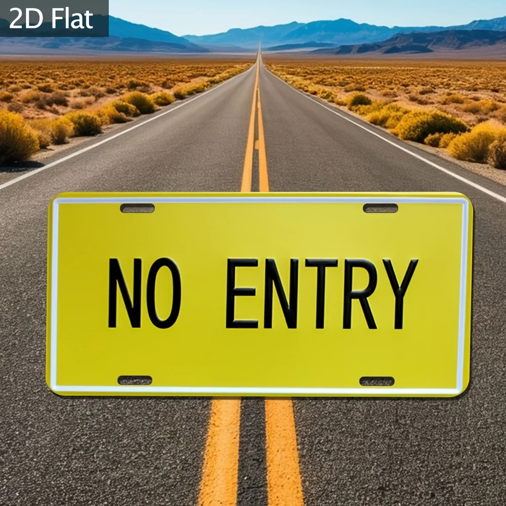 2D Flat Vintage Decorative Sign & Plaque | 30x15cm, Wall Hanging, No Electricity Needed, Ideal for Car Enthusiasts, Collectors,