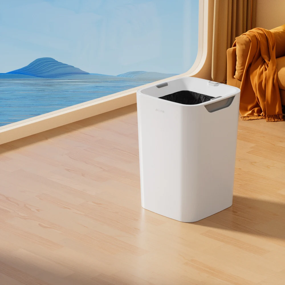 Smart Motion Rectangular Trash Can Automatic Sensor Touchless Induction Modern Waste Bins for Bathroom and Kitchen Use