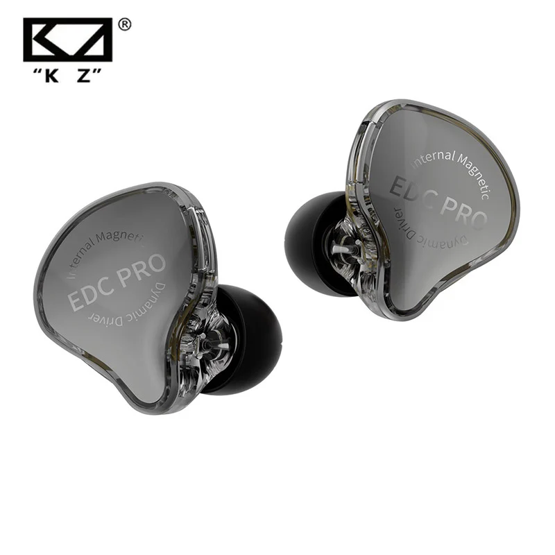 KZ NEW EDC PRO Wired Earphone Professional Large Dynamic Earbuds HiFi Bass Music Headphone 2Pin Detachable Monitors Earphone