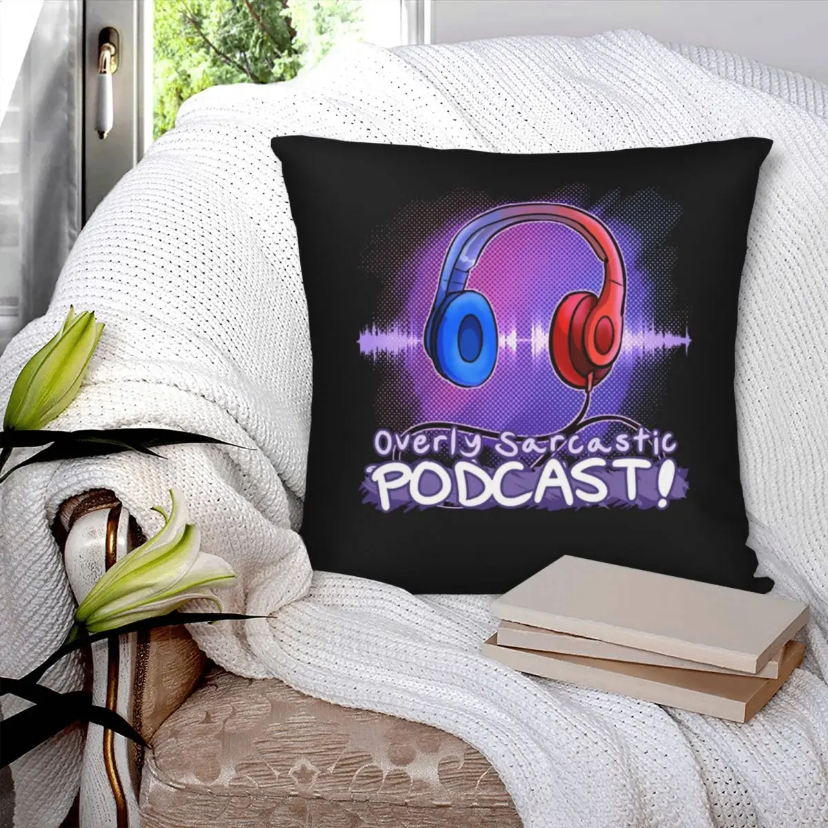 Ospodcast Logo Classic T Shirt Square Pillowcase Polyester Pillow Cover Velvet Cushion Zip Decorative Comfort Throw Pillow home