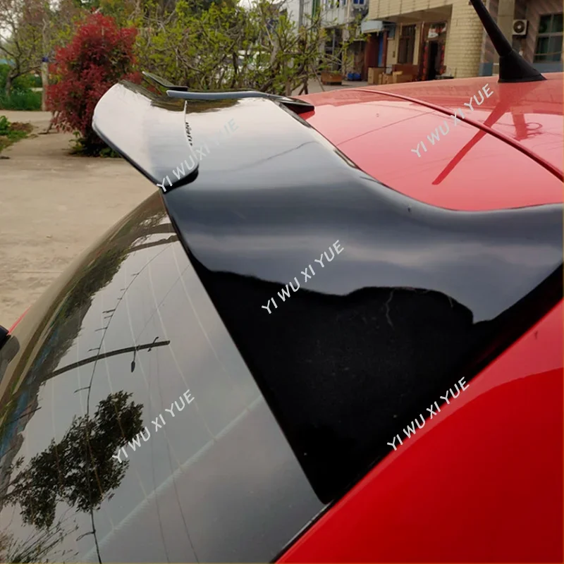 For Volkswagen Polo 5 Polo MK5 6R 6C GTI 2009-2017 Oettinger Style Roof Spoiler Wing Extentions Flaps Rear Wing Car Styling Kits