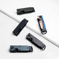 Organiseur de clés compact en métal, porte-clés minimaliste, étui pour clés, peut contenir 2 à 6 clés, 6,2 cm 2
