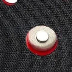 12.3*1.71*1.34cm Red 5 Inch 15 Hole DA Polisher Pad For Eccentric Orbital Sander & Pneumatic Polisher High Velocity= Polishing