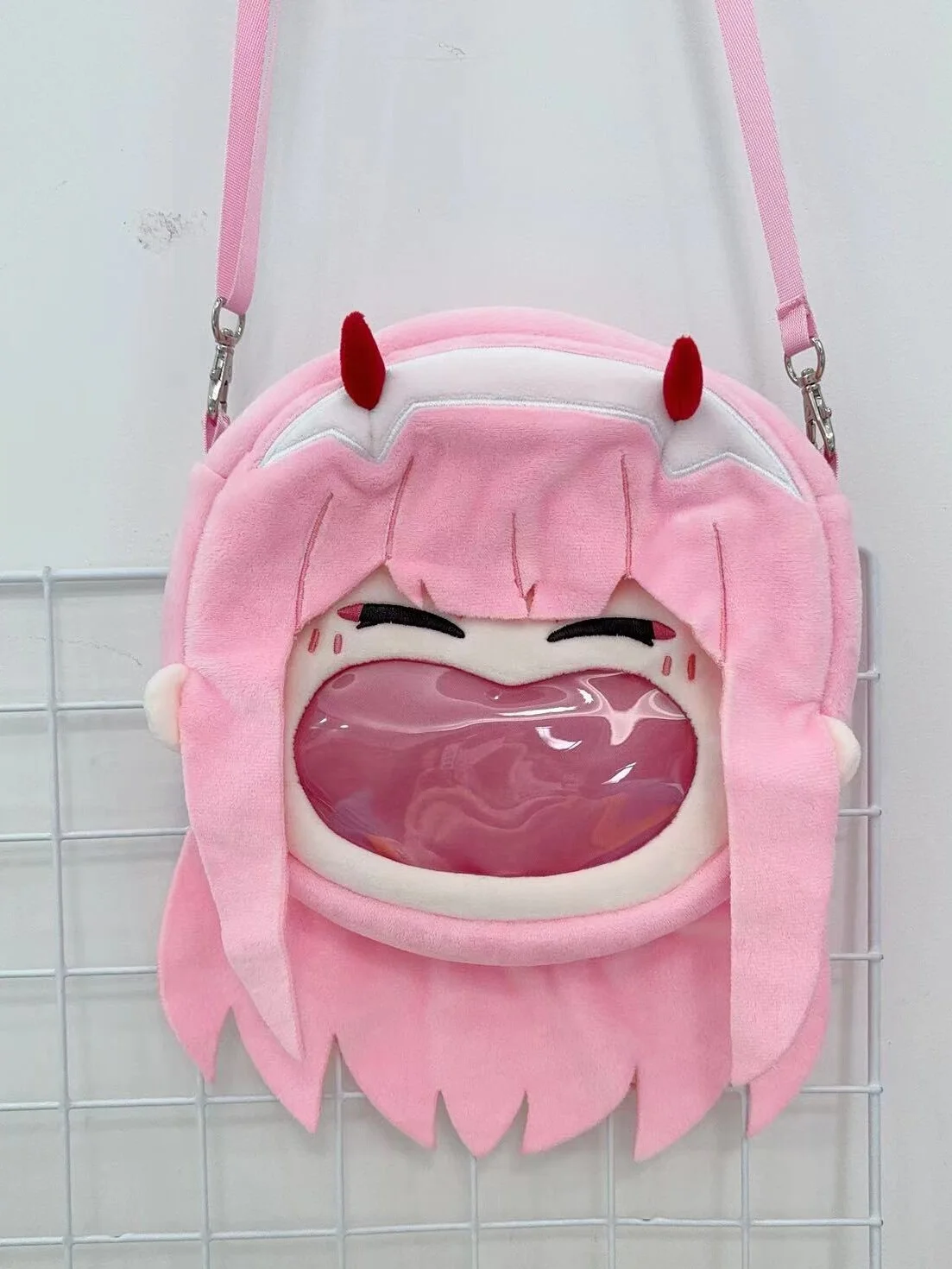 Game Anime Darling in the Franxx Cosplay Big Mouth Transparent itabag Student Zipper Backpack Messenger Bags Shoulder