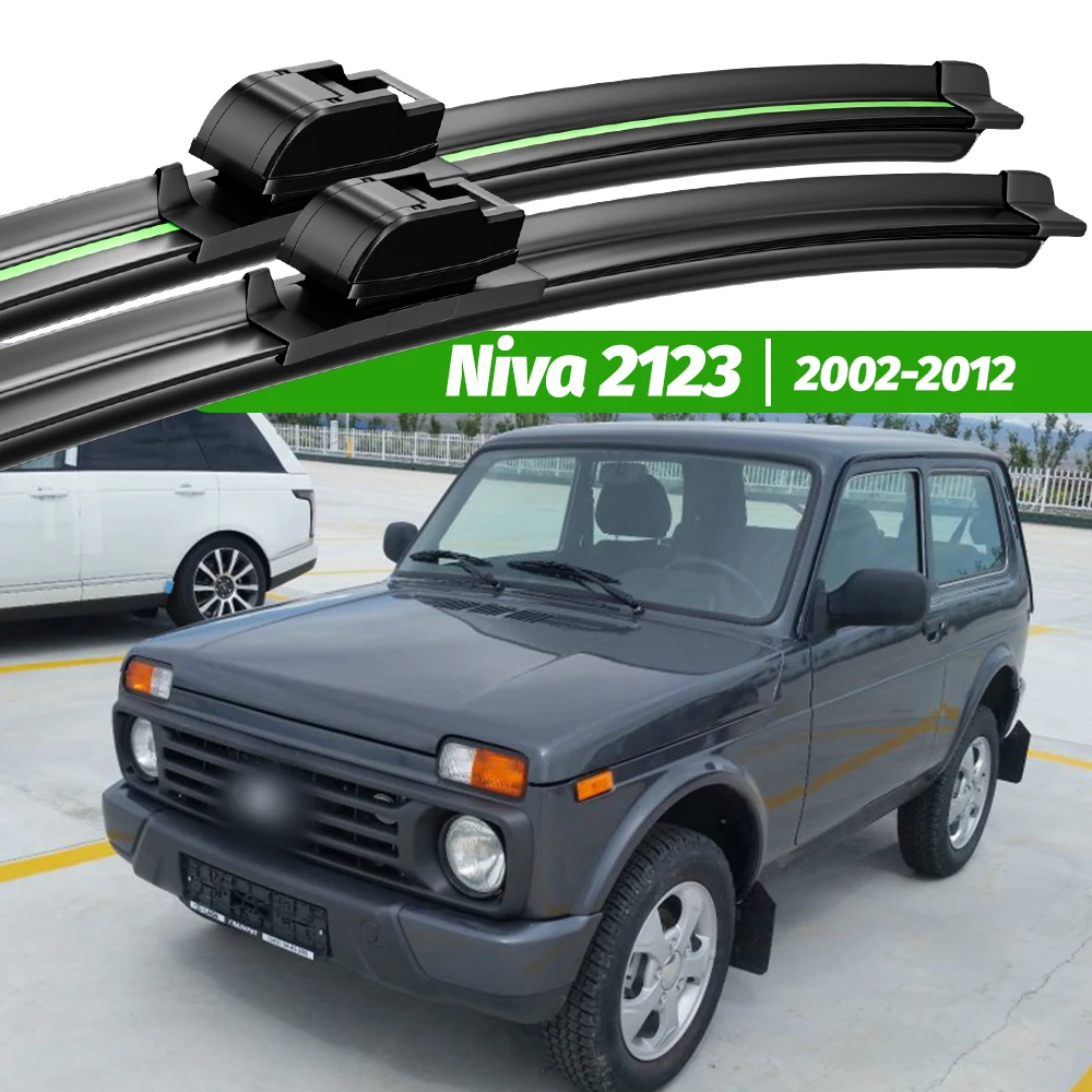 

For Chevrolet Niva 2123 2002-2012 2pcs Front Windshield Wiper Blades 2003 2005 2008 2010 2011 Windscreen Window Accessories