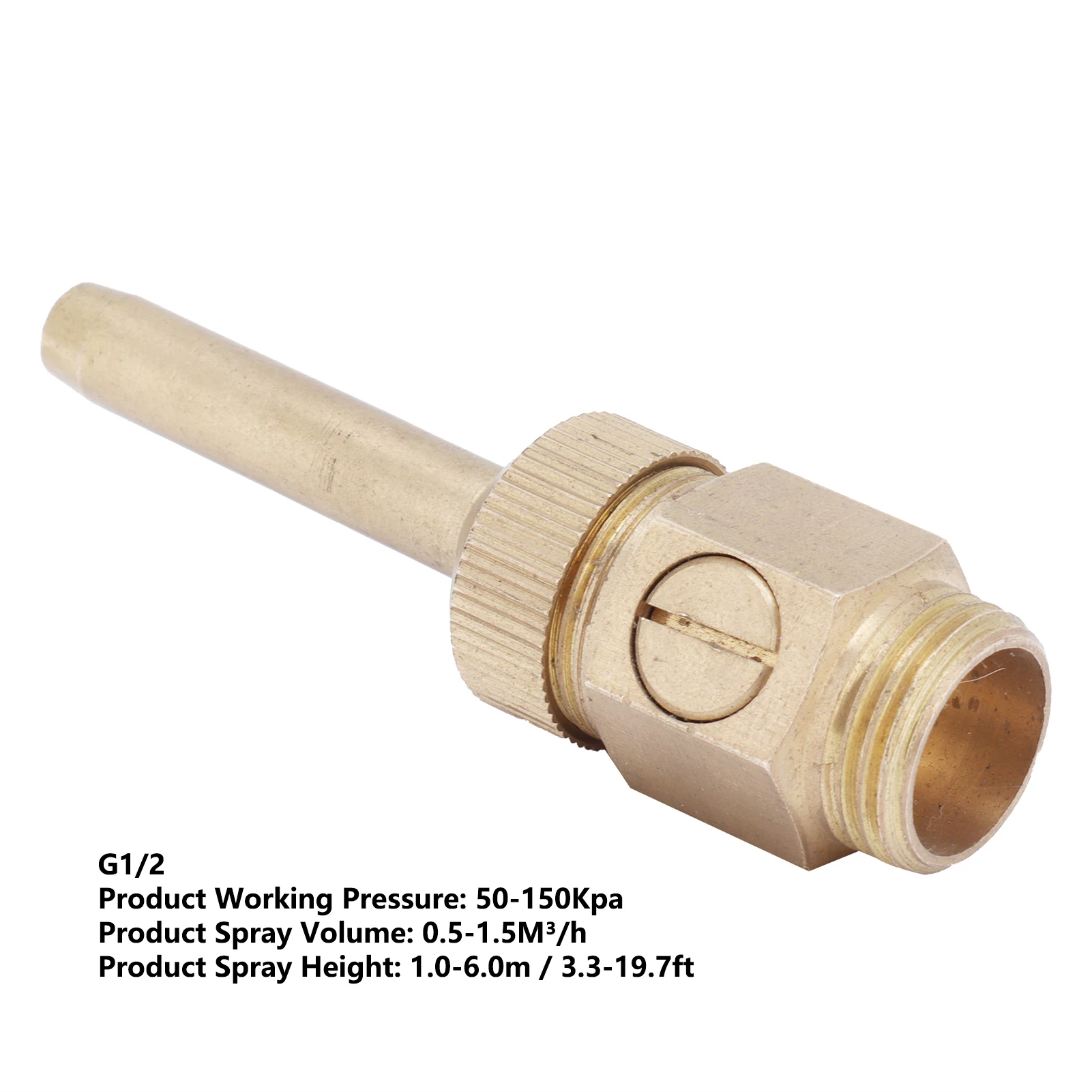 Fountain Direction Jet Fountain Sprinkler Male Thread Brass Fountain Nozzle Adjustable Direction Jet Water Spray Head with Valve view 6