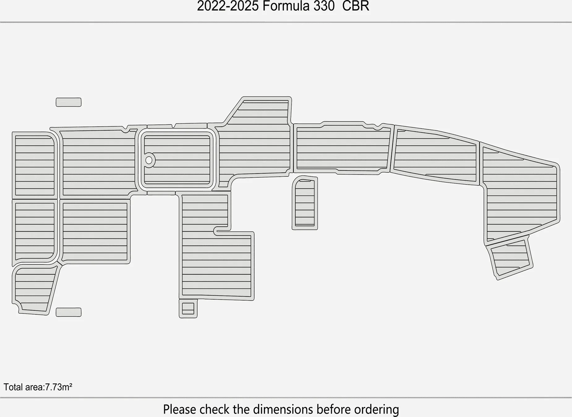 2022-2025 صيغة 330 CBR 1/4 "6 مللي متر إيفا رغوة عدم الانزلاق بولي كلوريد الفينيل خشب الساج التزيين البحرية حصيرة سيديك جاتورستيب السجاد أرضية بحرية #3